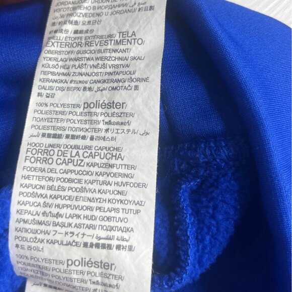 Under Armour ColdGear Hoodie Sweatshirt Mens Large Blue Fleece Lined - Picture 9 of 11